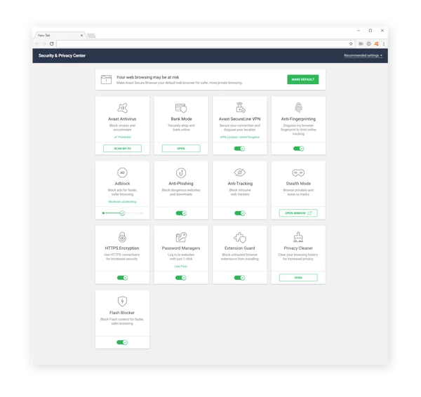 Avast Secure Browser是一款私密、安全的浏览器，将帮助你在网上保持安全。